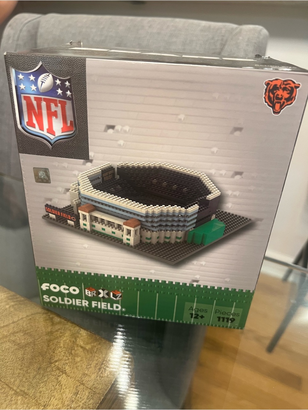 RARE Chicago Bears Soldier Field Mini BRXLZ Stadium building block set by FOCO